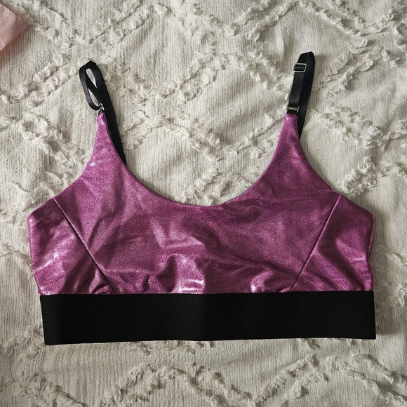 Heroine Sport Magenta Marvel Metallic Convertible Bra X-Large - Picture 1 of 7